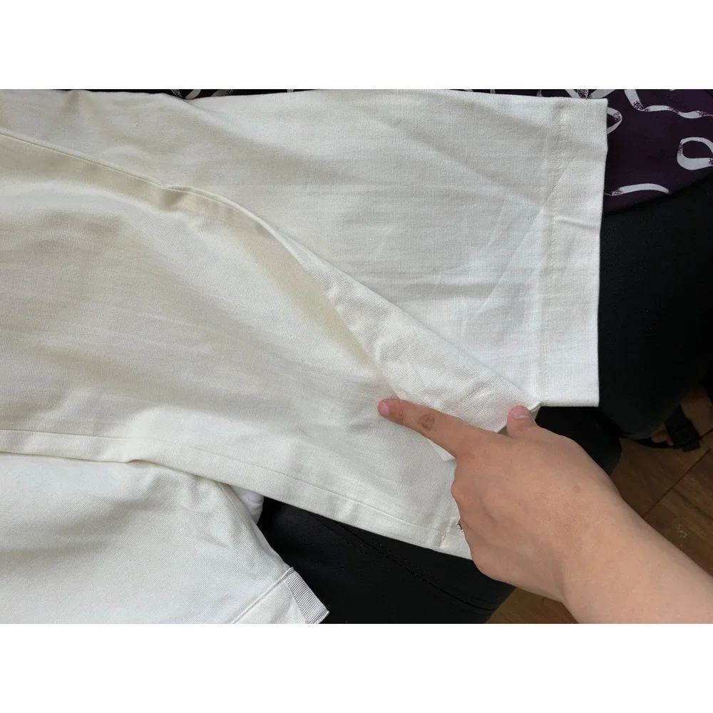 Calvin Klein Golf Mens White Straight Leg Trousers  Size 10 NEW